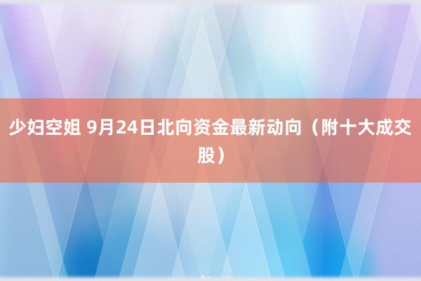 少妇空姐 9月24日北向资金最新动向（附十大成交股）