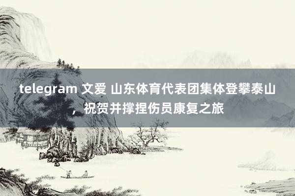 telegram 文爱 山东体育代表团集体登攀泰山，祝贺并撑捏伤员康复之旅