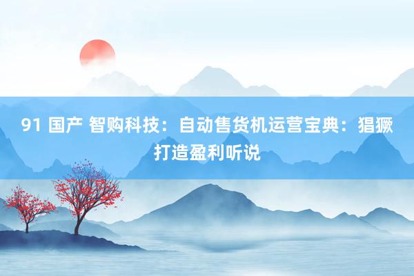 91 国产 智购科技：自动售货机运营宝典：猖獗打造盈利听说