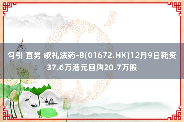 勾引 直男 歌礼法药-B(01672.HK)12月9日耗资37.6万港元回购20.7万股