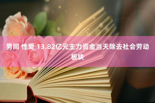 男同 性愛 13.82亿元主力资金当天除去社会劳动板块