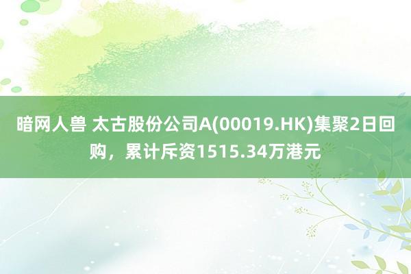 暗网人兽 太古股份公司A(00019.HK)集聚2日回购，累计斥资1515.34万港元