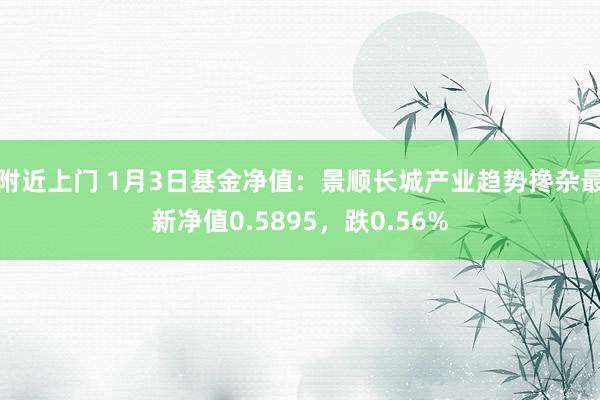 附近上门 1月3日基金净值：景顺长城产业趋势搀杂最新净值0.5895，跌0.56%