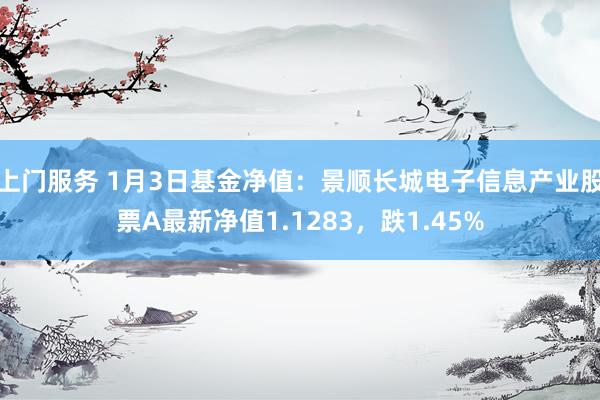 上门服务 1月3日基金净值：景顺长城电子信息产业股票A最新净值1.1283，跌1.45%