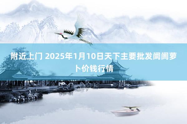 附近上门 2025年1月10日天下主要批发阛阓萝卜价钱行情