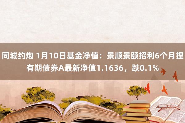 同城约炮 1月10日基金净值：景顺景颐招利6个月捏有期债券A最新净值1.1636，跌0.1%