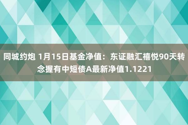 同城约炮 1月15日基金净值：东证融汇禧悦90天转念握有中短债A最新净值1.1221